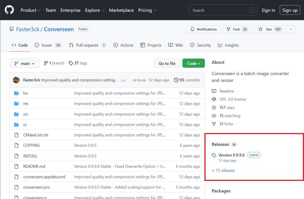 1.converseen ダウンロード