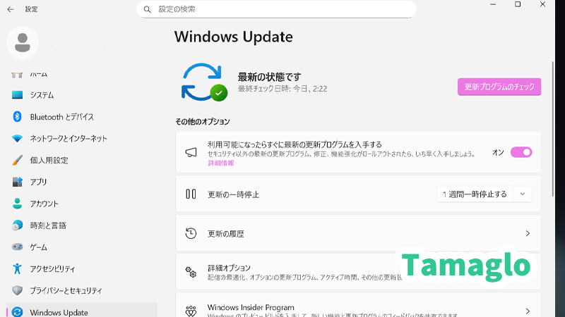 WindowsUpdateを行って最新のセキュリティを保つ画像イメージ