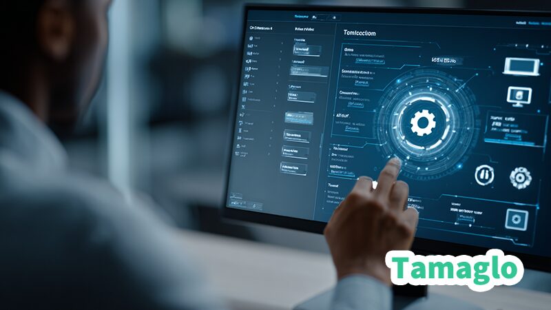 Windows 11の設定画面でネットワークやファイアウォール設定を確認している人のイメージ