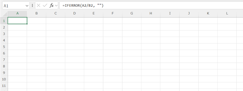 IFERROR関数の基本的な使用方法を説明した画像