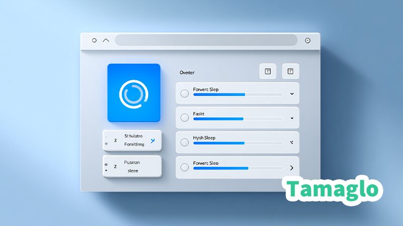 Windows 11のコントロールパネルで高速スタートアップとハイブリッドスリープを無効化している設定画面のイメージ。
