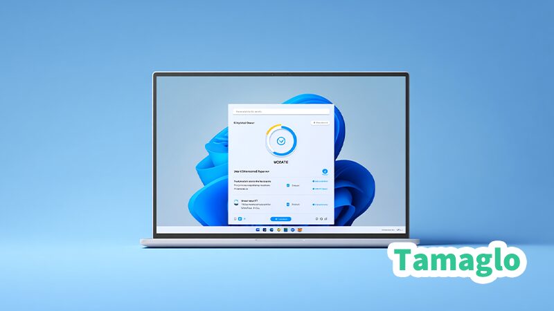 Windows 11のデバイスマネージャーでネットワークドライバーを更新している様子。
